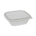 Bowls and Plates | Pactiv Corp. SAC0512 EarthChoice 12 oz. Square Recycled Plastic Bowl - Clear (504/Carton) image number 3