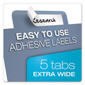 Binders | Cardinal 84250 11 in. x 17 in. 5-Tab Tabloid-Size Poly Index Divider - Assorted (5/Pack) image number 2