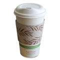 Cups and Lids | World Centric SL-PA-ME Hot Cup Sleeves Fits 8 oz. Cups - Natural (1000/Carton) image number 1