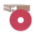 Just Launched | Boardwalk BWK4012RED 12 in. Diameter Buffing Floor Pads - Red (5/Carton) image number 1