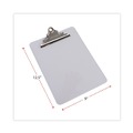 Clipboards | Universal UNV40308 Plastic Clipboard with 1.25 in. Clip Capacity for 8.5 x 11 Sheets - Clear image number 4