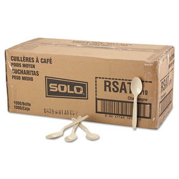  | SOLO RSAT-0019 Reliance 5.6 in. Medium Heavy Weight Cutlery Teaspoon - Champagne (1000/Carton)