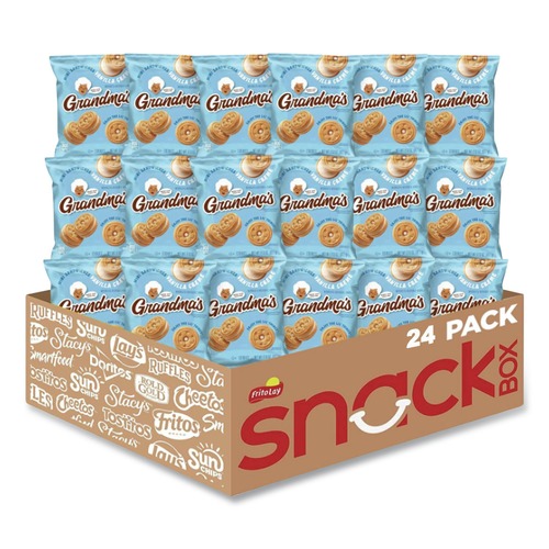Snacks | Grandma's FRI45095 3.71 oz. Mini Sandwich Cookies - Vaniilla Crème (24/Carton) image number 0