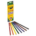 Pencils | Crayola 684008 3.3 mm 2B Long-Length Colored Pencil Set - Assorted Lead and Barrel Colors (8/Set) image number 2