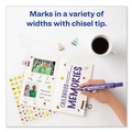 Permanent Markers | Avery 08884 Broad Chisel Tip Large Desk-Style MARKS A LOT Permanent Marker - Purple (1-Dozen) image number 6