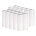 Trash & Waste Bins | Boardwalk H4823LWKR01 10 Gallon 0.4 mil 24 in. x 23 in. Perforated Roll Low-Density Waste Can Liners - White (25 Bags/Roll, 20 Rolls/Carton) image number 1