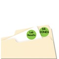 Labels | Avery 05468 0.75 in. Diameter Printable Self-Adhesive Removable Color-Coding Labels - Neon Green (24/Sheet, 42 Sheets/Pack) image number 3