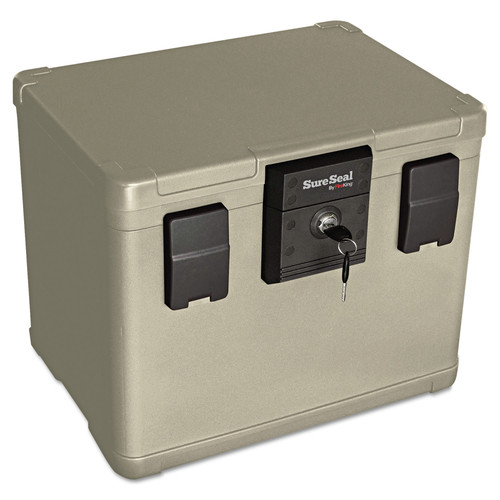 Office & Office Supplies | SureSeal By FireKing SS106 16w x 12.5d x 13h 0.6 cu ft Fire and Waterproof Chest - Taupe image number 0