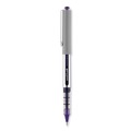 Pens | uni-ball 60382 VISION 0.7 mm Stick Roller Ball Pen - Violet Ink/Silver/Violet/Clear Barrel/Fine (1-Dozen) image number 2