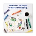 Permanent Markers | Avery 24800 MARKS A LOT Broad Chisel Tip Large Desk-Style Permanent Marker - Assorted Colors (12/Set) image number 4