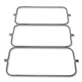Cleaning Carts | Rubbermaid Commercial FG9T89L10000 3 in. x 12.5 in. x 0.13 in. Triple Waste Steel Wire Bag Holder for Rubbermaid Commercial Janitorial and Housekeeping Carts image number 2