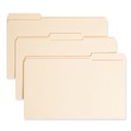 File Folders | Smead 19534 0.75 in. Expansion 1/3-Cut Top Tab Fastener Folders, 1 Fastener - Legal Size/Manila Exterior (50/Box) image number 1
