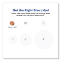 Back to School Sale | Avery 22825 2 in. Diameter Print-to-the Edge Labels with Sure Feed and Easy Peel - Round Glossy Clear (120/Pack) image number 7