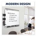 White Boards | Quartet P554MP2 Prestige 2 Duramax 48 in. x 36 in. Magnetic Porcelain Whiteboard - Mahogany image number 3