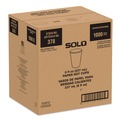 Cups and Lids | SOLO 378RC-PLANET Recycled Content PCF Paper Hot Cups ProPlanet Seal 8 oz White/Blue (1000/Carton) image number 0