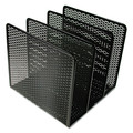 Desk Accessories & Office Organizers | Artistic ART20009 Urban Collection 8 in. x 8 in. x 7.25 in. 3 Sections Letter Size Files Punched Metal File Sorter - Black image number 0