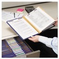 File Folders | Smead 14096 8 SafeSHIELD Fasteners 3 Dividers Letter Size Eight-Section Pressboard Top Tab Classification Folders - Dark Blue (10/Box) image number 6