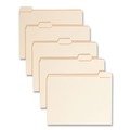 File Folders | Smead 10356 0.75 in. Expansion Reinforced 1/5-Cut Tab 11-pt Manila File Folders - Letter Size/Manila (100/Box) image number 0