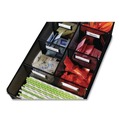 Desktop Organizers | Safco 3291BL 16 in. x 8.5 in. x 5.25 in. 7 Compartments Steel Mesh Onyx Breakroom Organizers - Black image number 3