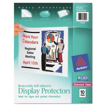 Avery 74404 Top-Load Display Sheet Protectors - Letter (10/Pack)
