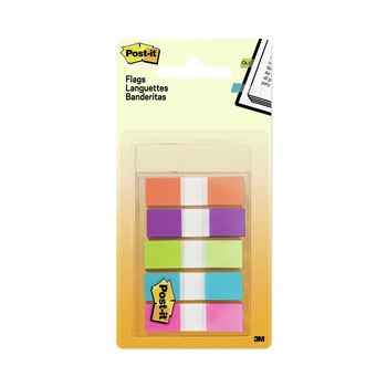 PAGE FLAGS | Post-it Flags 683-5CB2 Page Flags in Portable Dispenser - Assorted Brights (100/Pack)