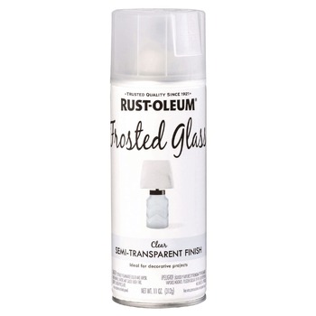 Rust-Oleum 342600 Specialty Frosted Glass Spray Paint, Matte Clear, 11 oz Aerosol Can
