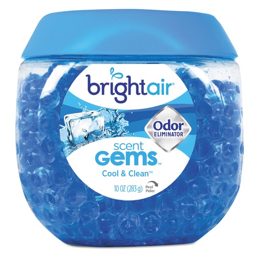 Odor Control | BRIGHT Air 900228 10 Oz. Scent Gems Odor Eliminator - Cool And Clean, Blue image number 0