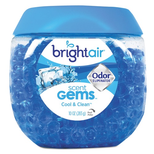 Odor Control | BRIGHT Air 900228 10 oz. Scent Gems Odor Eliminator - Cool and Clean, Blue image number 0