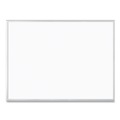 White Boards | U Brands 072U00-01 48 in. x 36 in. Magnetic Dry Erase Board - White Surface/Satin Aluminum Frame image number 3