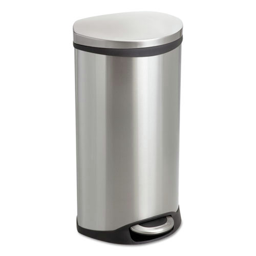 Safety & First Aid | Safco 9902SS 7.5 Gallon Step-On Medical Receptacle - Stainless Steel image number 0
