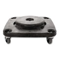 Just Launched | Rubbermaid Commercial FG353000BLA BRUTE Square 300 lbs. Capacity Trash Can Dolly - Black image number 1