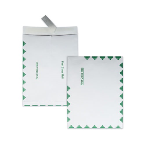 Envelopes & Mailers | Quality Park QUAS3625 10 in. x 13 in. #13 1/2 Cheese Blade Flap Redi-Strip Adhesive Closure First Class Ship-Lite Envelope - White (100/Box) image number 0