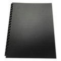 Sheet Protectors | GBC 25818 11 in. x 8.5 in. Unpunched 100 Percent Recycled Poly Binding Cover - Black (25/Pack) image number 0