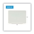 White Boards | MasterVision GL080101 Lago 48 in. x 36 in. Magnetic Glass Dry Erase Board  - Opaque White image number 5