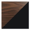 Office Desks & Workstations | Hirsh Industries 22654 60 in. x 30 in. x 29.5 in. Left and Right-Hand Pedestals: Box/File Drawer Format Teachers Pedestal Desks - Walnut/Black image number 3