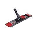 Mops | Rubbermaid Commercial 2132428 18.25 in. x 4 in. Adaptable Flat Mop Frame - Black/Gray/Red image number 0