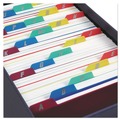 File Folders | Oxford 73154 4 x 6 Durable Poly A-Z Card Guides - Assorted Colors (25-Piece/Set) image number 2