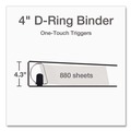 Binders | Cardinal 10341 4 in. Capacity 11 x 8.5 Premier Easy Open ClearVue Locking Slant-D Ring Binder - Black image number 1