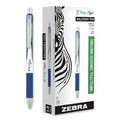 Pens | Zebra 21920 Z-Grip Flight Bold 1.2 millimeter Retractable Ballpoint Pen - Blue Ink/Blue/White Barrel (1-Dozen) image number 0