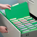 File Folders | Smead 64098 Letter Size 1/3-Cut Tabs FasTab Hanging Folders - Green (20/Box) image number 4