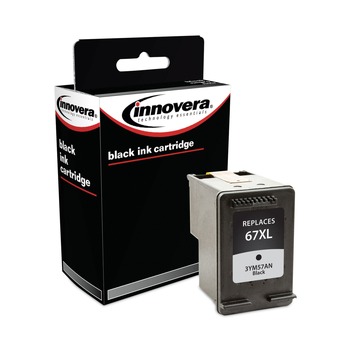 Innovera IVR3YM57AN 240 Page-Yield Remanufactured Ink Replacement for 67XL - Black