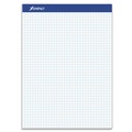 Back to School Sale | Ampad 20-210 8.5 in. x 11.75 in. Quadrille Rule Quad Double Sheet Pad - White (100 Sheets/Pad) image number 0