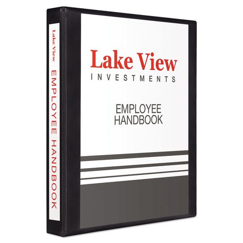 Just Launched | Avery 79699 3 One Touch EZD Rings 1 in. Capacity 11 in. x 8.5 in. Heavy-Duty View Binder with DuraHinge - Black image number 0