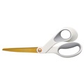 Back to School Sale | Fiskars 1069766 8 in. Long 4 in. Cut Length Offset SoftGrip Titanium Scissors - White Handle image number 0