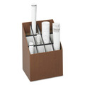 Office Filing Cabinets & Shelves | Safco 3079 15 in. x 12 in. x 22 in. 12 Compartments Corrugated Roll Files - Woodgrain image number 1