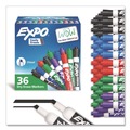 Washable Markers | EXPO 1921061A Broad Chisel Tip Low-Odor Dry-Erase Marker Value Pack - Assorted Colors (36/Box) image number 0