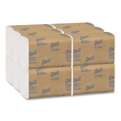Paper Towels and Napkins | Scott 01510 10.13 in. x 13.15 in. 1-Ply Essential C-Fold Towels - White (12 Packs/Carton) image number 0
