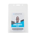 Label & Badge Holders | Advantus 75604 3.5 in. x 5.13 in. Holder 3.13 in. x 4.5 in. Vertical Insert PVC-Free Badge Holders - Clear (50/Pack) image number 2