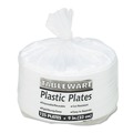 Bowls and Plates | Tablemate 9644WH 9 in. Diameter Plates Plastic Dinnerware - White (500/Carton) image number 2