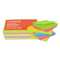 Sticky Notes & Post it | Universal UNV35612 100 Sheet 3 in. x 3 in. Self-Stick Note Pads - Assorted Neon Colors (12/Pack) image number 1